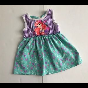 Toddler Girl Disney Ariel Summer Dress 18 Months